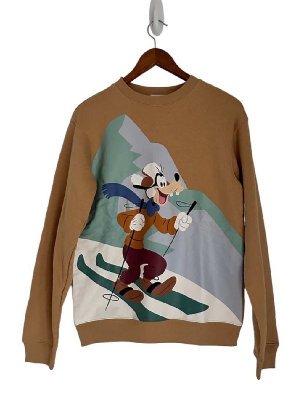 Disney Parks Holiday Homestead Goofy Ski Pullover Sweatshirt Size S
